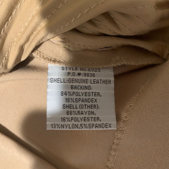 Colleen Lopez Tan Skirt Suit sz M - Picture 10 of 10